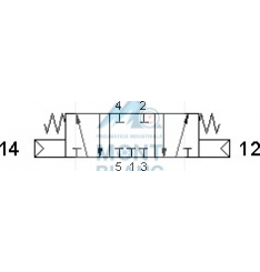 5213C CC, 5223C CC Distribuitor comanda pneumatica 5/3 dubla comanda, centru inchis - imagine 2