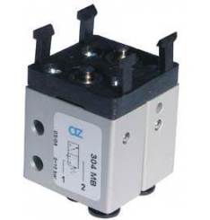 Microvalva pneumatica 5/2 cu racorduri rapide Ø4 mm, monostabil revenire cu arc, corp compact monobloc
