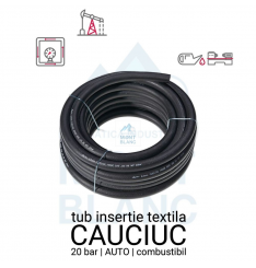 Furtun cauciuc cu insertie textila | 20 bar | combustibil | auto