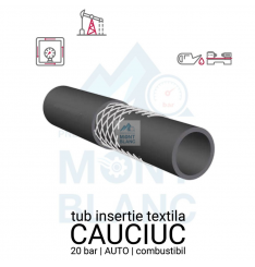 Furtun cauciuc cu insertie textila | 20 bar | combustibil | auto - imagine 3