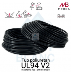 Furtun pneumatic Poliuretan Flame Resistent | UL94 V2 | rezistenta foc-scanteie