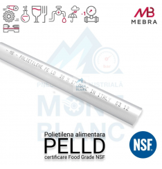 Furtun Polietilena Alimentar PELLD -certificat Food Grade NSF - imagine 2