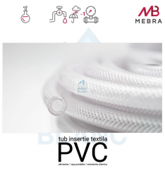 Furtun PVC cu insertie textila | Apa | alimentar