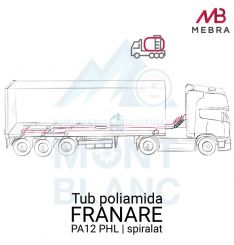 Furtun Spiralat franare camion | Auto | frana - imagine 2
