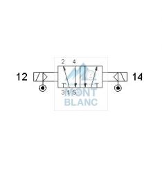 152 ME AS, 152 EE AS DISTRIBUITOR PNEUMATIC ISO1 5/2 ACTIONAT ELECTRIC PILOTARE EXTERNA - imagine 6