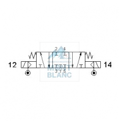 152 ME AS, 152 EE AS DISTRIBUITOR PNEUMATIC ISO1 5/2 ACTIONAT ELECTRIC PILOTARE EXTERNA - imagine 11