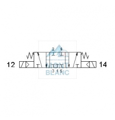 152 ME AS, 152 EE AS DISTRIBUITOR PNEUMATIC ISO1 5/2 ACTIONAT ELECTRIC PILOTARE EXTERNA - imagine 12