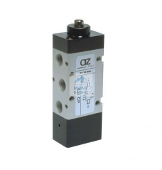 521 CP Microvalva 5/2 1/8" NC bistabil actionare mecanica revenire actionare pneumatica